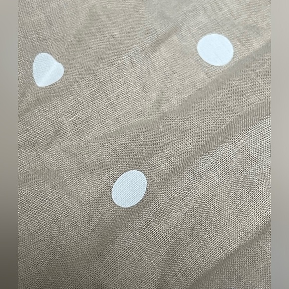 Polka Dot Ruffled Wrap-Effect Cami Blouse Linen - Picture 6 of 6
